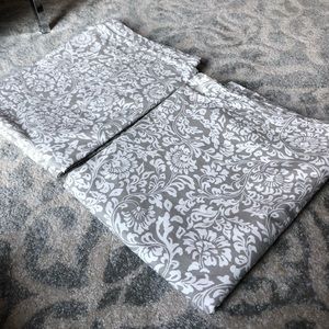 Threshold Damask Curtains 84 inches set of 2